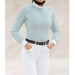 Camisa de mujer Horse Pilot de manga larga Aerolight Verde agua Azul
