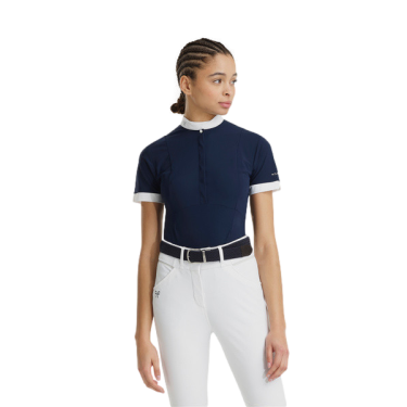 Camisa Horse Pilot de mujer de manga corta Aerolight Marino Azul marino