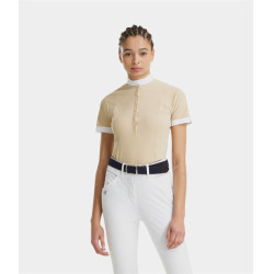 Camisa Horse Pilot de mujer de manga corta Aerolight Arena Amarillo
