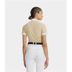 Camisa Horse Pilot de mujer de manga corta Aerolight Arena Amarillo