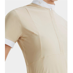 Camisa Horse Pilot de mujer de manga corta Aerolight Arena Amarillo