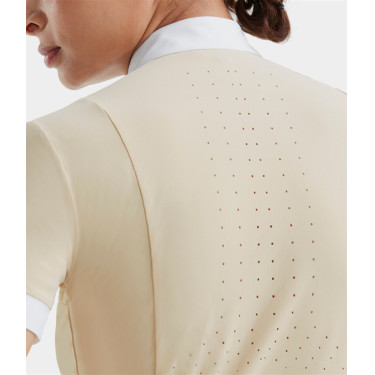 Camisa Horse Pilot de mujer de manga corta Aerolight Arena Amarillo