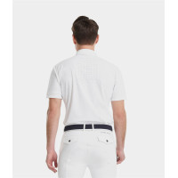 Camisa de concurso Horse Pilot de manga corta para hombre Aerolight Blanco