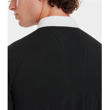 Camisa de concurso Horse Pilot de manga corta Aerolight para hombre Negro