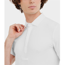 Camisa de concurso Horse Pilot de manga corta Aerolight para hombre Blanco