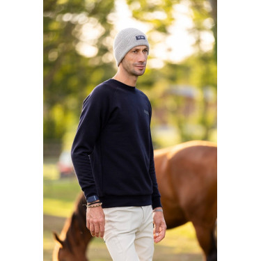 Gorro de equitación Horse Pilot de lana Gris viento