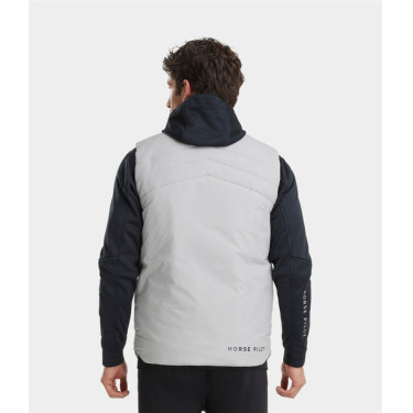 Chaleco acolchado de equitación Horse Pilot sin mangas calefactable E-Kelvin para hombre Gris claro Chaleco acolchado de equitación Horse Pilot sin mangas calefactable E-Kelvin para hombre Gris claro
