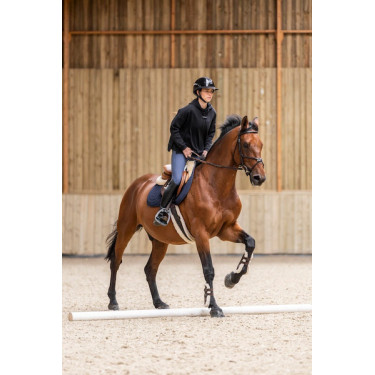 Sudadera de equitación con capucha Horse Pilot para mujer Negro