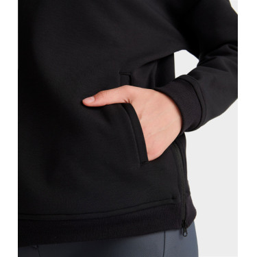 Sudadera de equitación con capucha Horse Pilot para mujer Negro