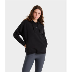 Sudadera de equitación con capucha Horse Pilot para mujer Negro