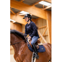 Sudadera de equitación Horse Pilot de lana merina para mujer Noche oscura Negro Sudadera de equitación Horse Pilot de lana merina para mujer Noche oscura Negro