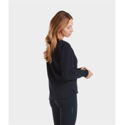 Sudadera de equitación Horse Pilot de lana merina para mujer Noche oscura Negro