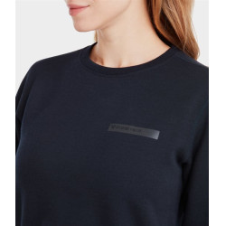 Sudadera de equitación Horse Pilot de lana merina para mujer Noche oscura Negro