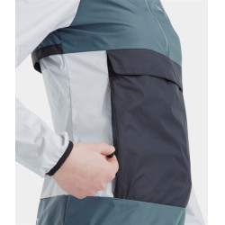 Chaqueta corta impermeable de equitación Raintech para mujer de Horse Pilot Azul nube