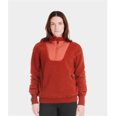 Chaqueta Sherpa Horse Pilot mujer Terracota Naranja