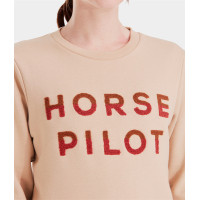Sudadera de equitación Horse Pilot Team Shirt mujer Arena Amarillo