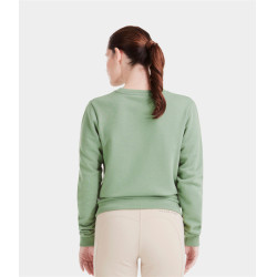 Sudadera de equitación Horse Pilot Team Shirt mujer Verde liso Sudadera de equitación Horse Pilot Team Shirt mujer Verde liso