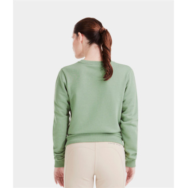 Sudadera de equitación Horse Pilot Team Shirt mujer Verde liso Sudadera de equitación Horse Pilot Team Shirt mujer Verde liso