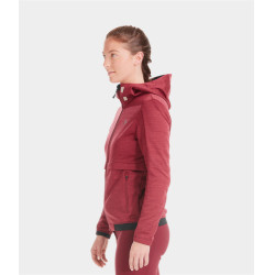 Sudadera con cremallera de equitación Horse Pilot mujer Tempest Rojo oscuro Sudadera con cremallera de equitación Horse Pilot mujer Tempest Rojo oscuro