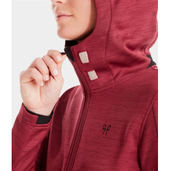 Sudadera con cremallera de equitación Horse Pilot mujer Tempest Rojo oscuro Sudadera con cremallera de equitación Horse Pilot mujer Tempest Rojo oscuro