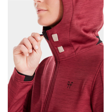 Sudadera con cremallera de equitación Horse Pilot mujer Tempest Rojo oscuro Sudadera con cremallera de equitación Horse Pilot mujer Tempest Rojo oscuro