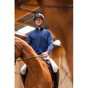 Camiseta térmica de equitación Horse Pilot para hombre Marino Azul marino