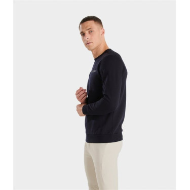 Sudadera de equitación Horse Pilot de lana merina para hombre Noche oscura Negro