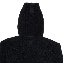 Chaqueta impermeable para hombre con inserciones de tejido Teddy Equestro Negro Chaqueta impermeable para hombre con inserciones de tejido Teddy Equestro Negro