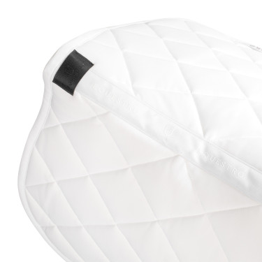 Manta de salto con logotipo de strass Equestro Blanco