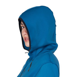 Sudadera técnica de mujer en jersey con cremallera Equestro Azul coral