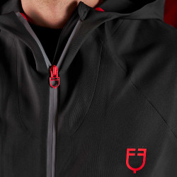 Sudadera técnica con capucha para hombre Equestro Ridertechnology Negro Sudadera técnica con capucha para hombre Equestro Ridertechnology Negro