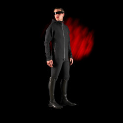 Sudadera técnica con capucha para hombre Equestro Ridertechnology Negro Sudadera técnica con capucha para hombre Equestro Ridertechnology Negro