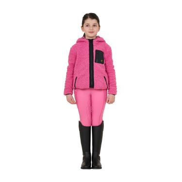Sudadera polar infantil con cremallera Equestro Rosa castillo Sudadera polar infantil con cremallera Equestro Rosa castillo