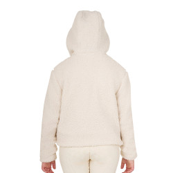 Sudadera polar infantil con cremallera Equestro Blanco antiguo Beige Sudadera polar infantil con cremallera Equestro Blanco antiguo Beige