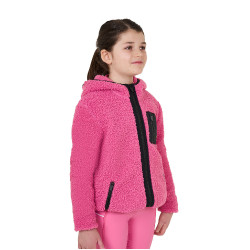 Sudadera polar infantil con cremallera Equestro Rosa castillo Sudadera polar infantil con cremallera Equestro Rosa castillo
