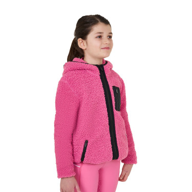 Sudadera polar infantil con cremallera Equestro Rosa castillo Sudadera polar infantil con cremallera Equestro Rosa castillo