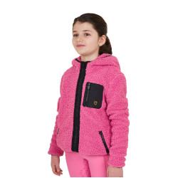 Sudadera polar infantil con cremallera Equestro Rosa castillo Sudadera polar infantil con cremallera Equestro Rosa castillo