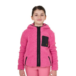 Sudadera polar infantil con cremallera Equestro Rosa castillo Sudadera polar infantil con cremallera Equestro Rosa castillo