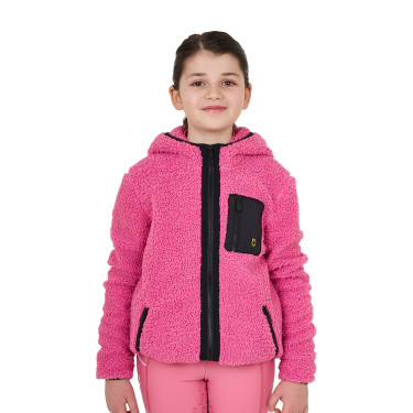 Sudadera polar infantil con cremallera Equestro Rosa castillo Sudadera polar infantil con cremallera Equestro Rosa castillo