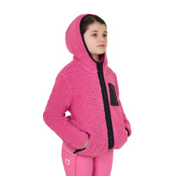 Sudadera polar infantil con cremallera Equestro Rosa castillo Sudadera polar infantil con cremallera Equestro Rosa castillo