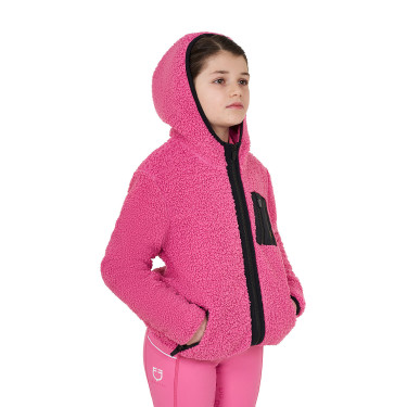 Sudadera polar infantil con cremallera Equestro Rosa castillo Sudadera polar infantil con cremallera Equestro Rosa castillo