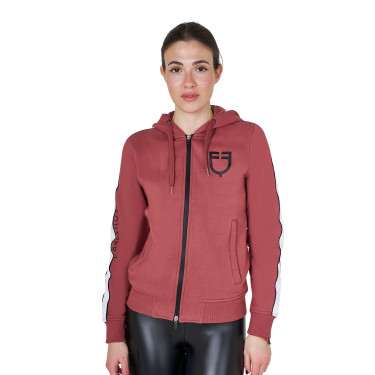 Sudadera con capucha Equestro para mujer con cremallera Secuoya