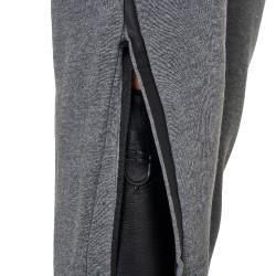 Pantalón tear-away para mujer con cremallera de largo completo Equestro Gris mezclado