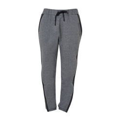 Pantalón tear-away para mujer con cremallera de largo completo Equestro Gris mezclado