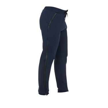 Pantalón tear-away para mujer con cremallera de largo completo Equestro Americana marina Azul marino