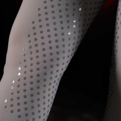 Pantalón slim fit mujer Equestro Ridertechnology full grip Pájaro burlón Gris