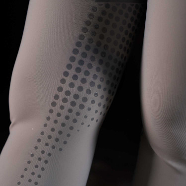 Pantalón slim fit para mujer Equestro Ridertechnology con costuras termoselladas Pájaro burlón Gris