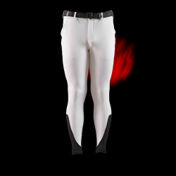 Pantalón Equestro slim fit hombre Ridertechnology full grip Blanco