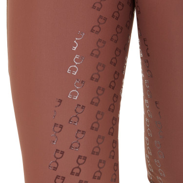 Legging para mujer con forro polar Equestro Nogal / blanco antiguo Marr&amp;amp;amp;oacute;n