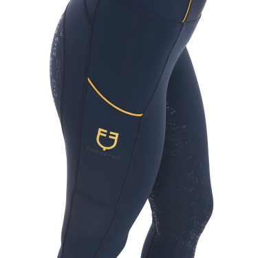Legging para mujer con forro polar Equestro Americana marina Azul marino Legging para mujer con forro polar Equestro Americana marina Azul marino